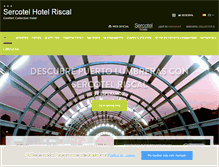 Tablet Screenshot of hotelriscal.com